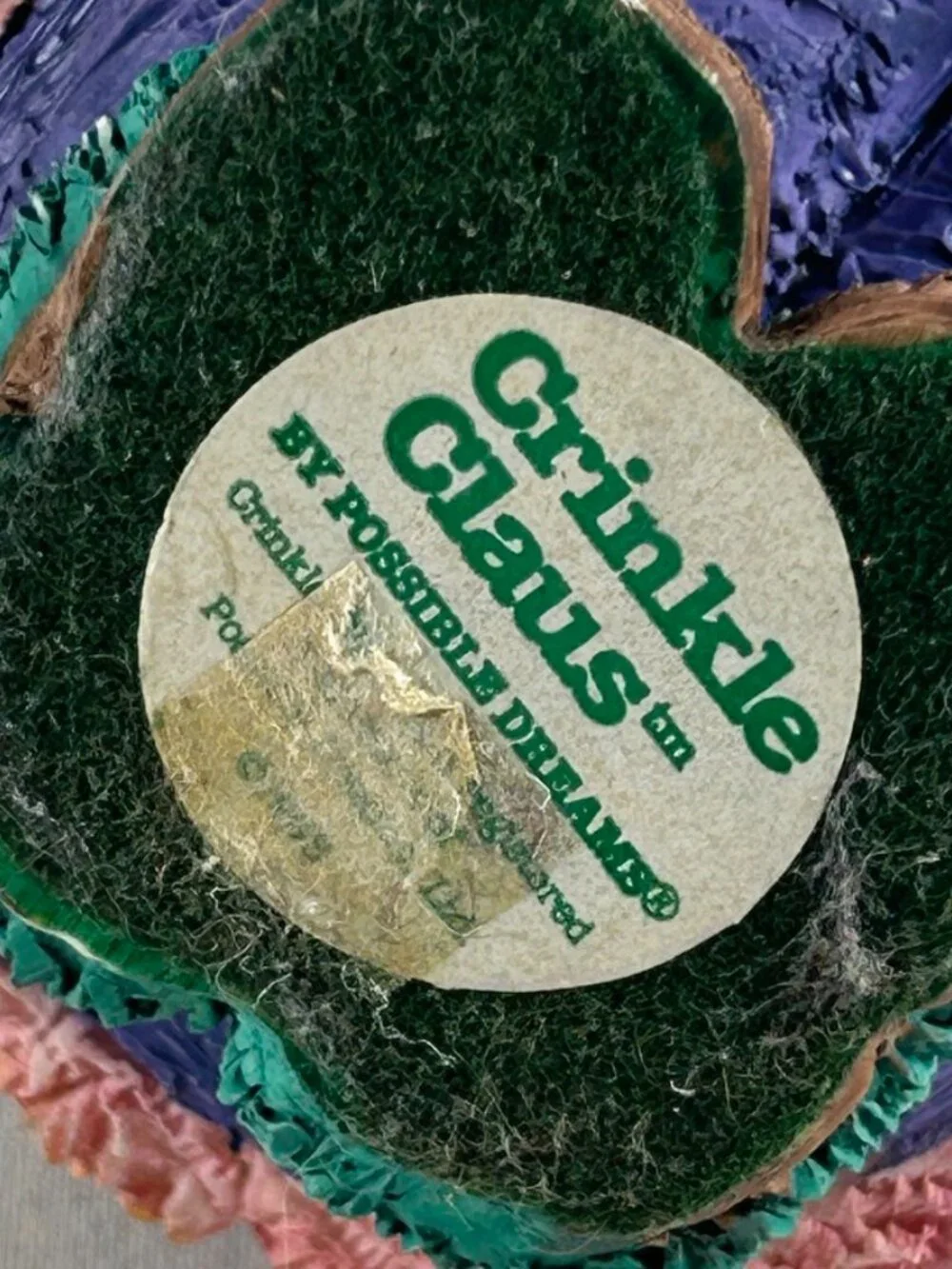 Santa “Crinkle Claus” By Possible Dreams Co